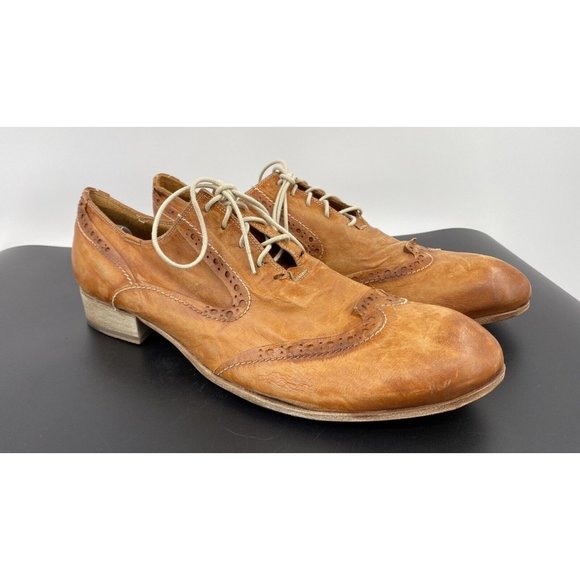 Sciapo Oxford Brown “natural” Leather Hand Made In Italy Size 12 main image 3